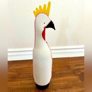 Festive summer white bird bottle cover